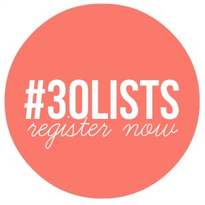 30 days of lists